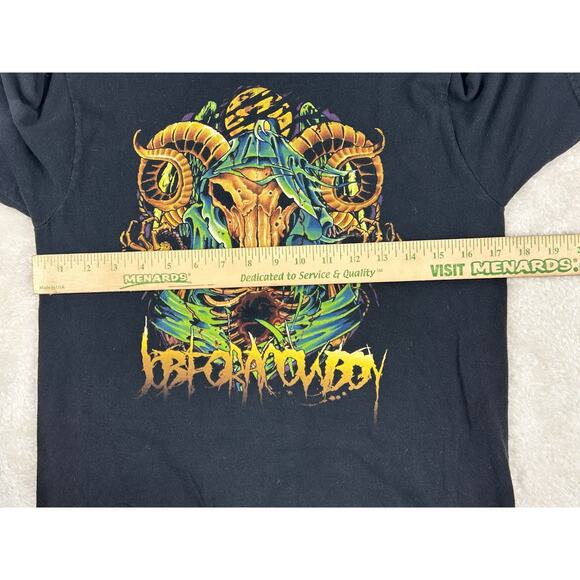 Vintage Job For A Cowboy T-Shirt Small Black 2000s Metalcore Band Rare Hot Topic - Picture 4 of 8